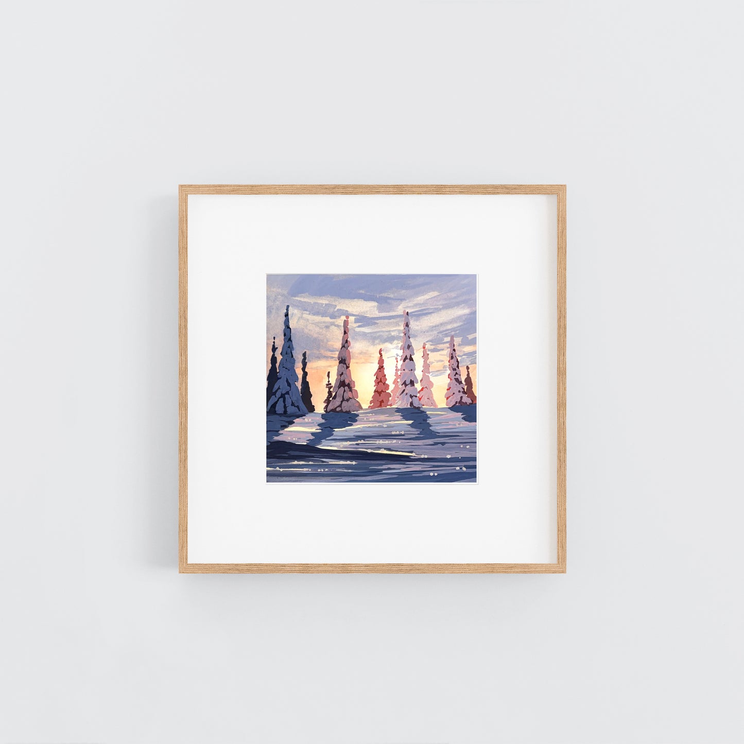 'Lingering Light' Original Gouache Painting