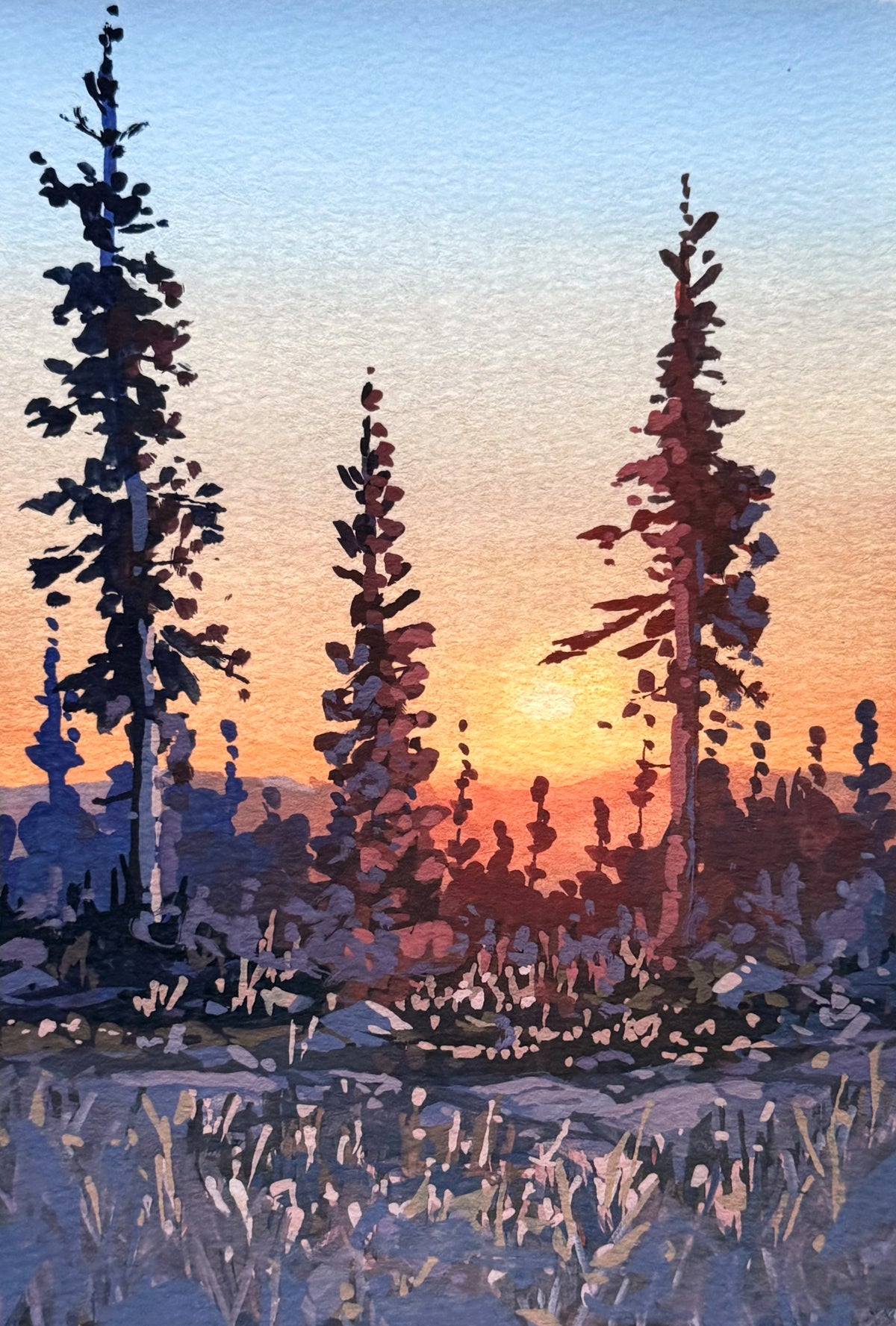 'Missing Something' Original Gouache Painting