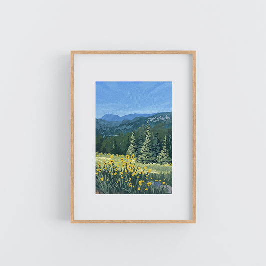 'Scenic Drive' Original Gouache Painting