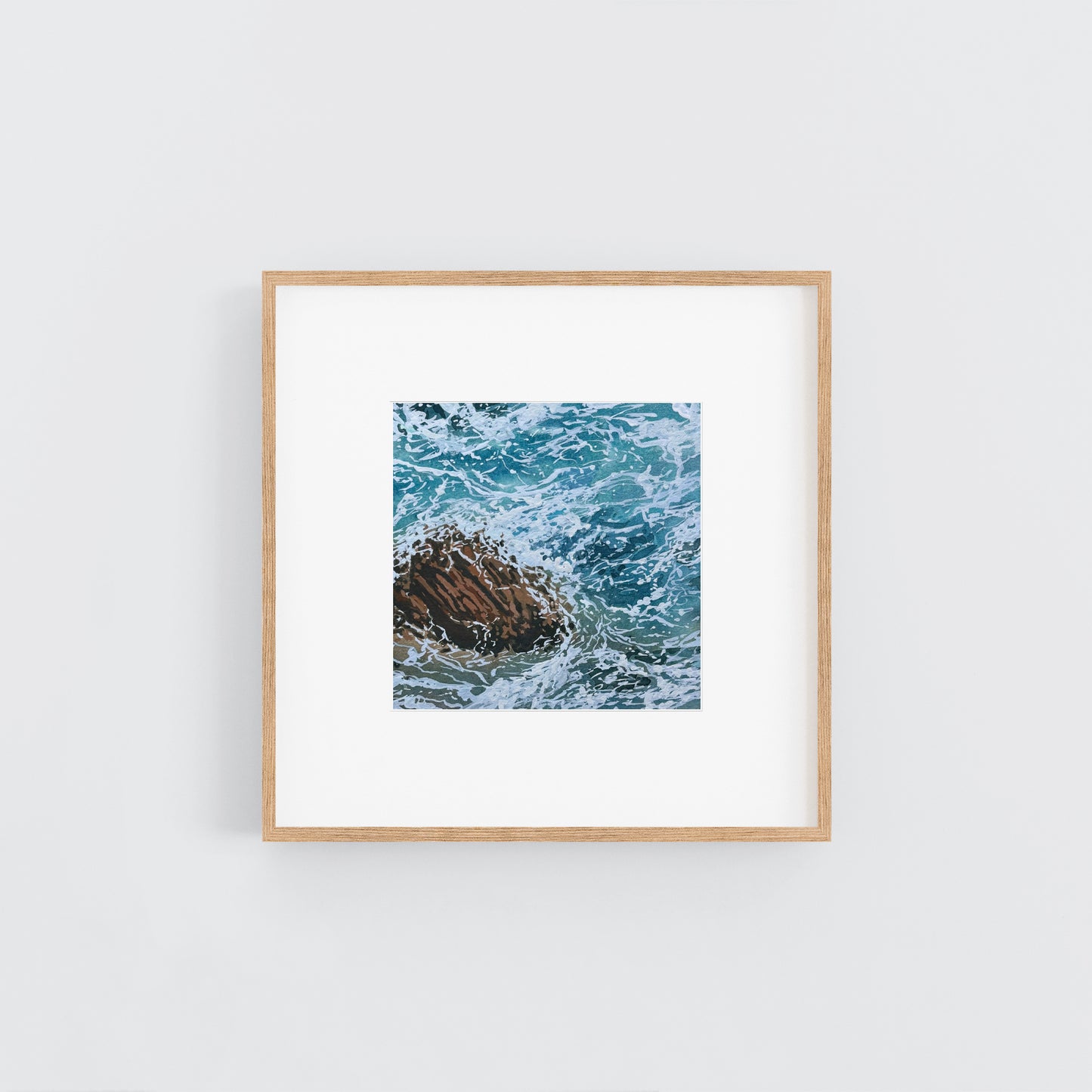 'Sea in Motion' Original Gouache Painting
