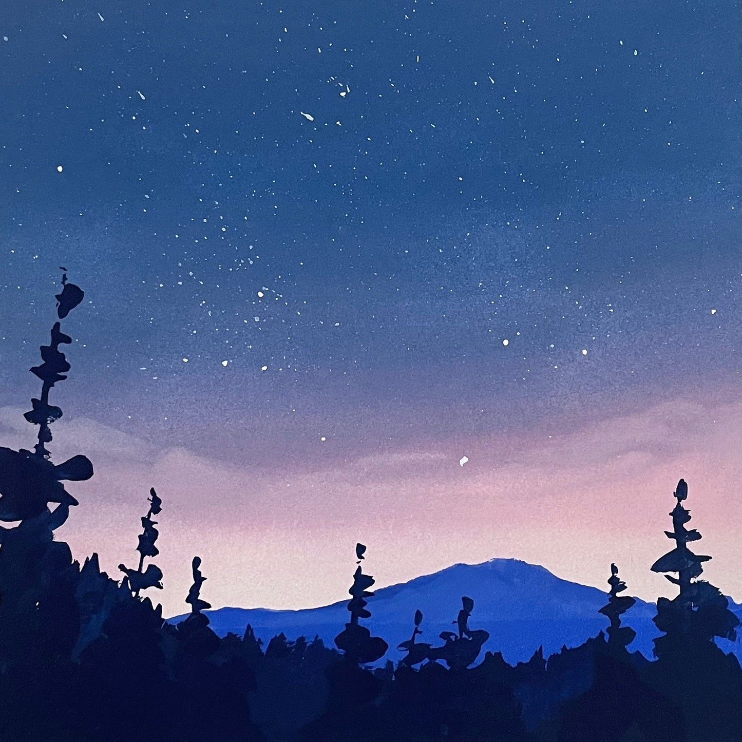 'Secluded Solitude' Original Gouache Painting