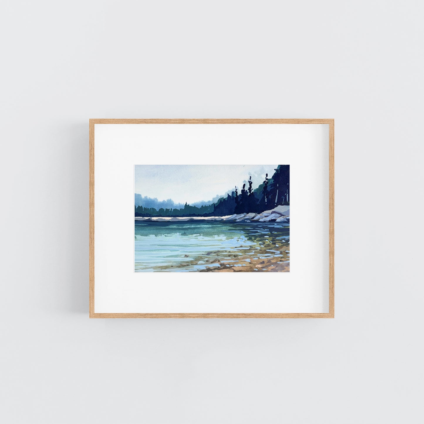 'Shades of Water' Original Gouache Painting