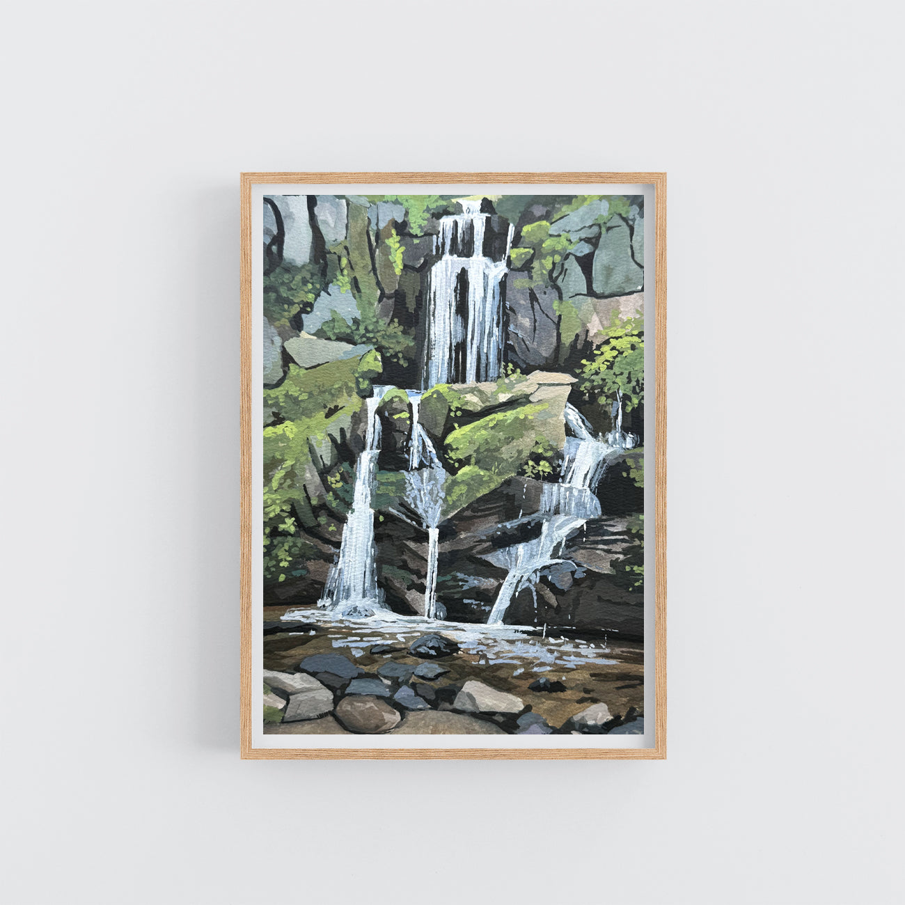'Shenandoah National Park' National Park Original Gouache Painting
