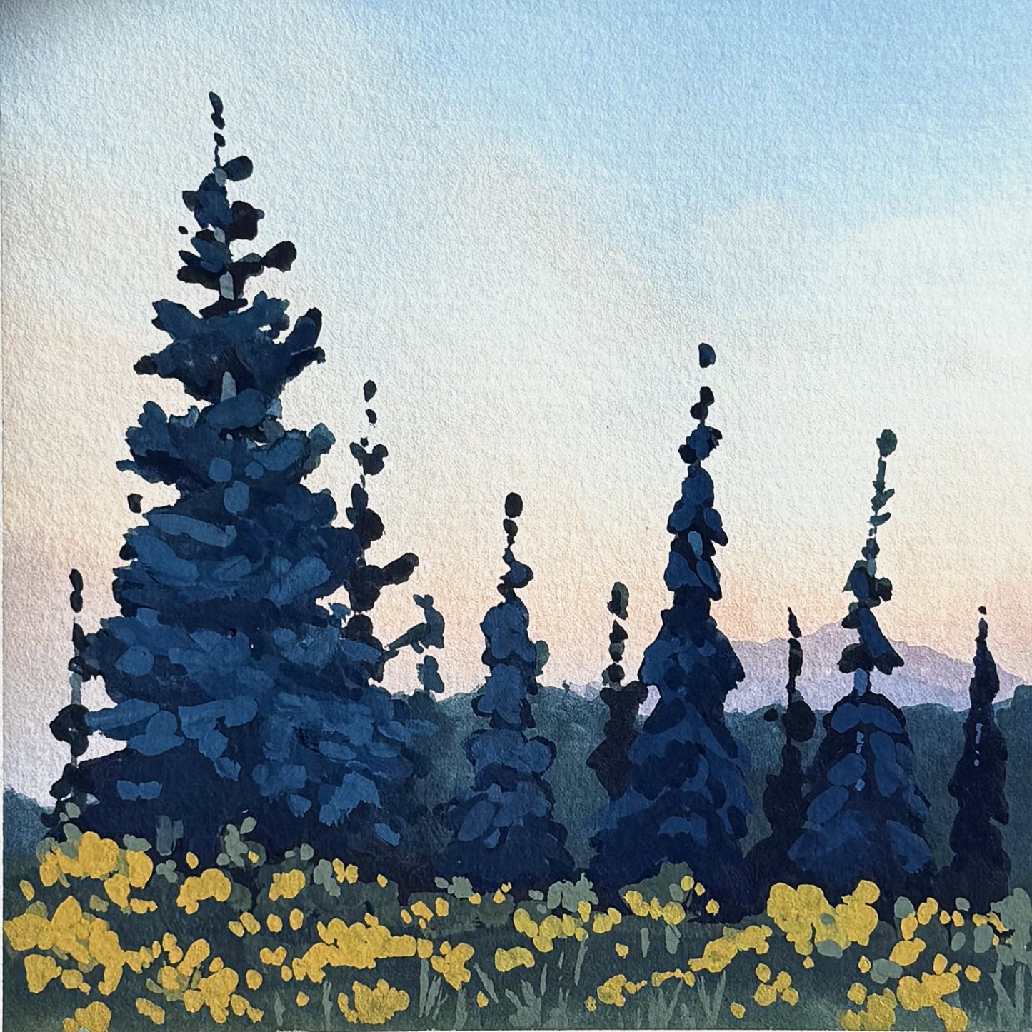 'Spring Bloom' Original Gouache Painting