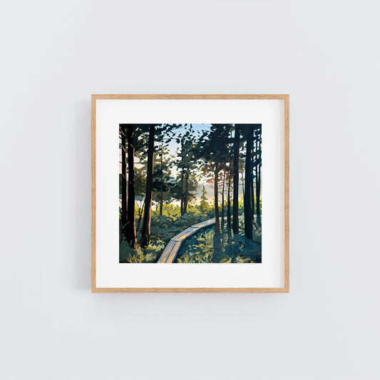 'Sunrise Trail' Original Gouache Painting