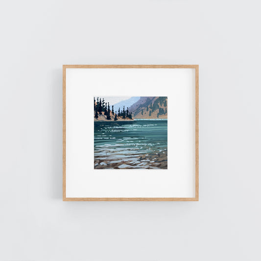 'Teal Basin' Original Gouache Painting