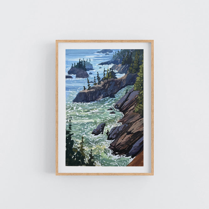 'With the Flow' Original Gouache Painting