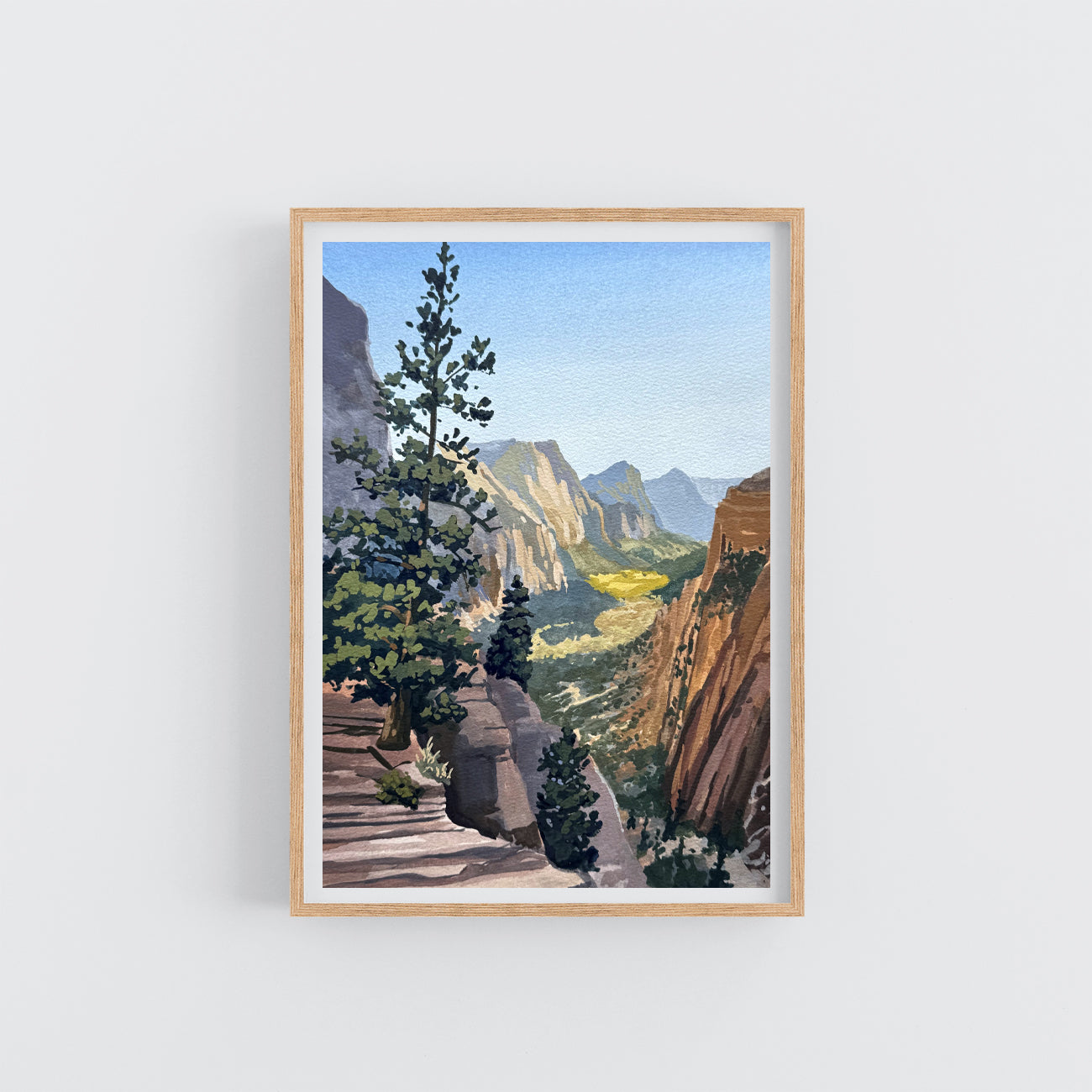 'Zion' National Park Original Gouache Painting