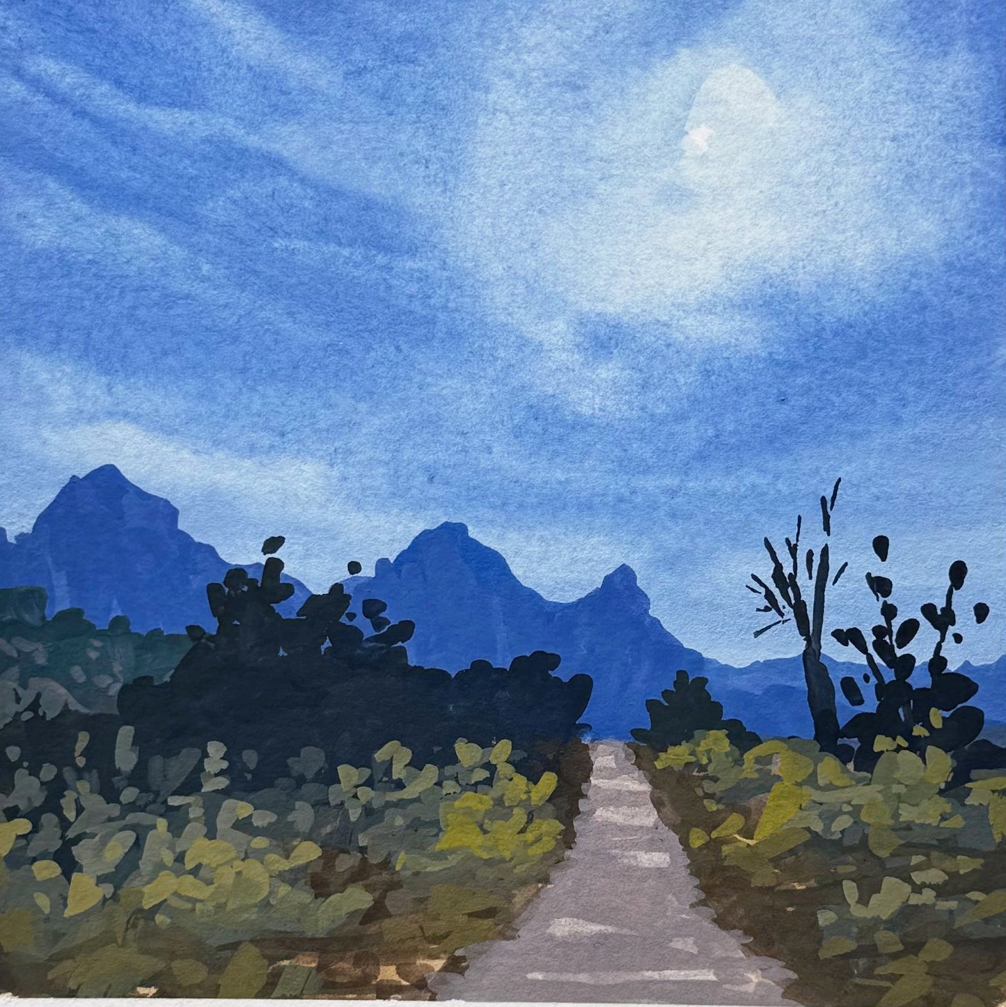 'Zion' Original Gouache Painting
