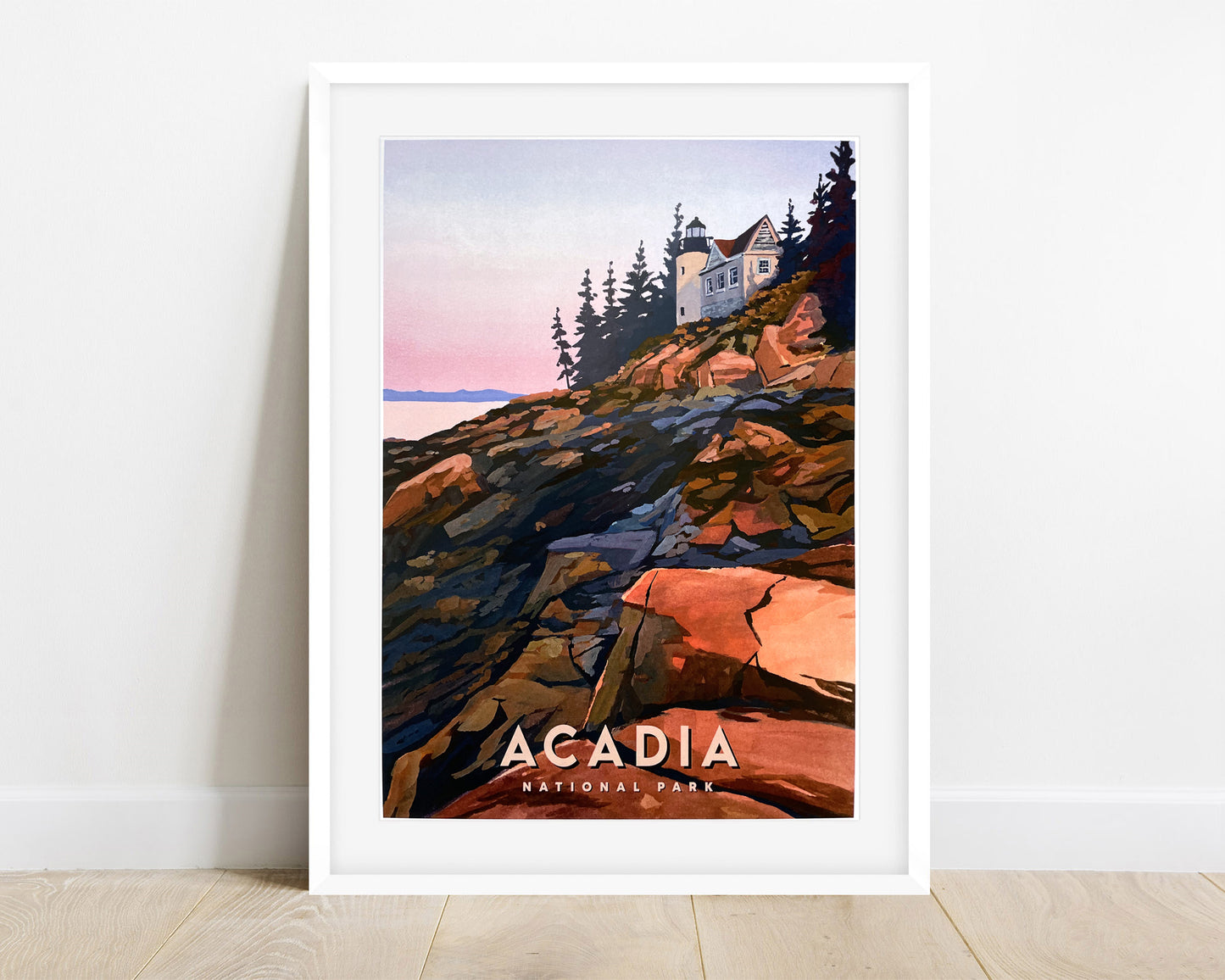 'Acadia' National Park Travel Poster