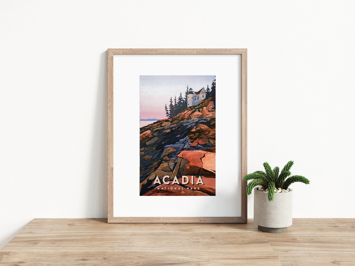 'Acadia' National Park Travel Poster