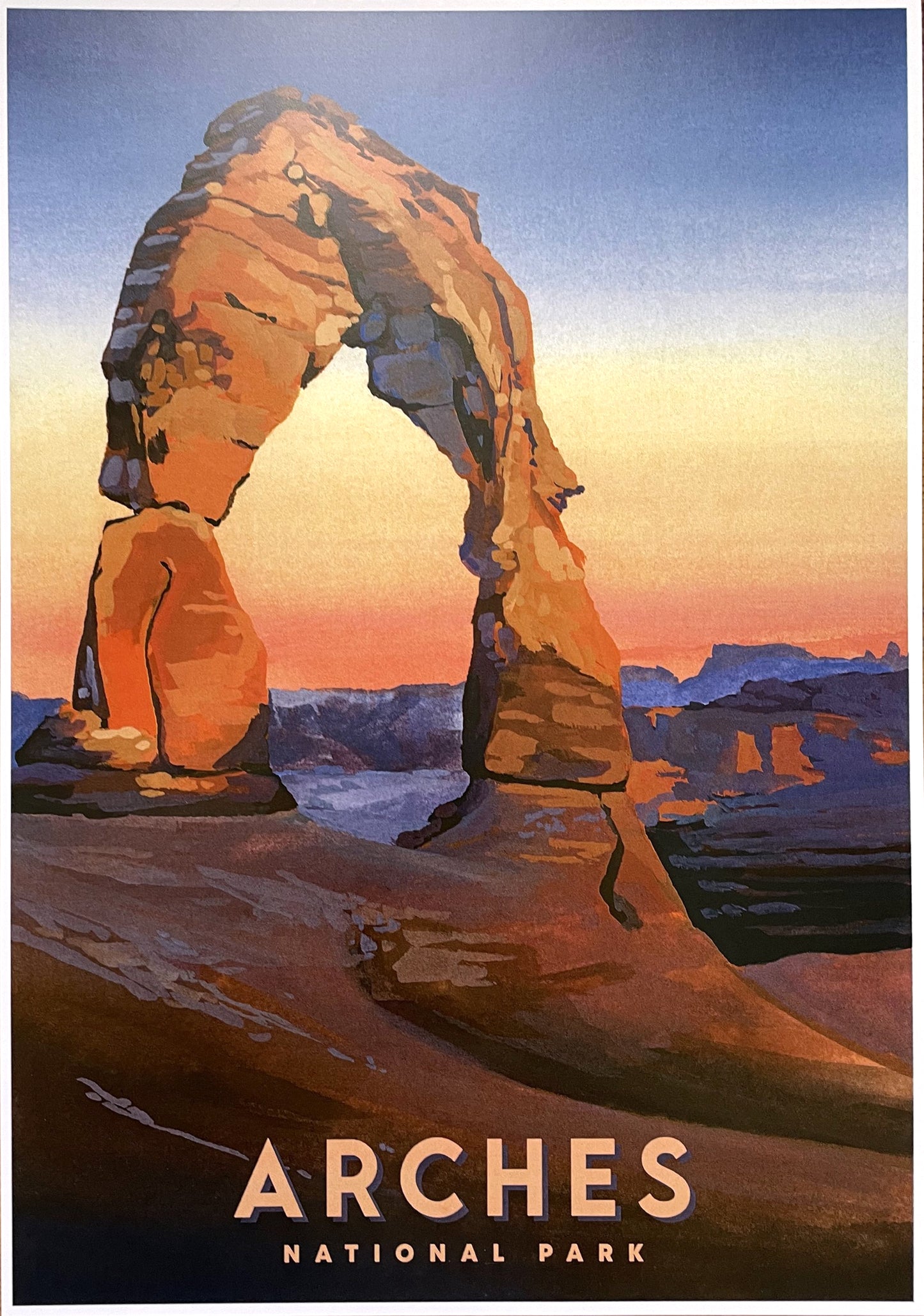 'Arches' National Park Travel Poster