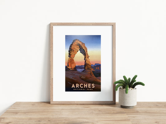 'Arches' National Park Travel Poster