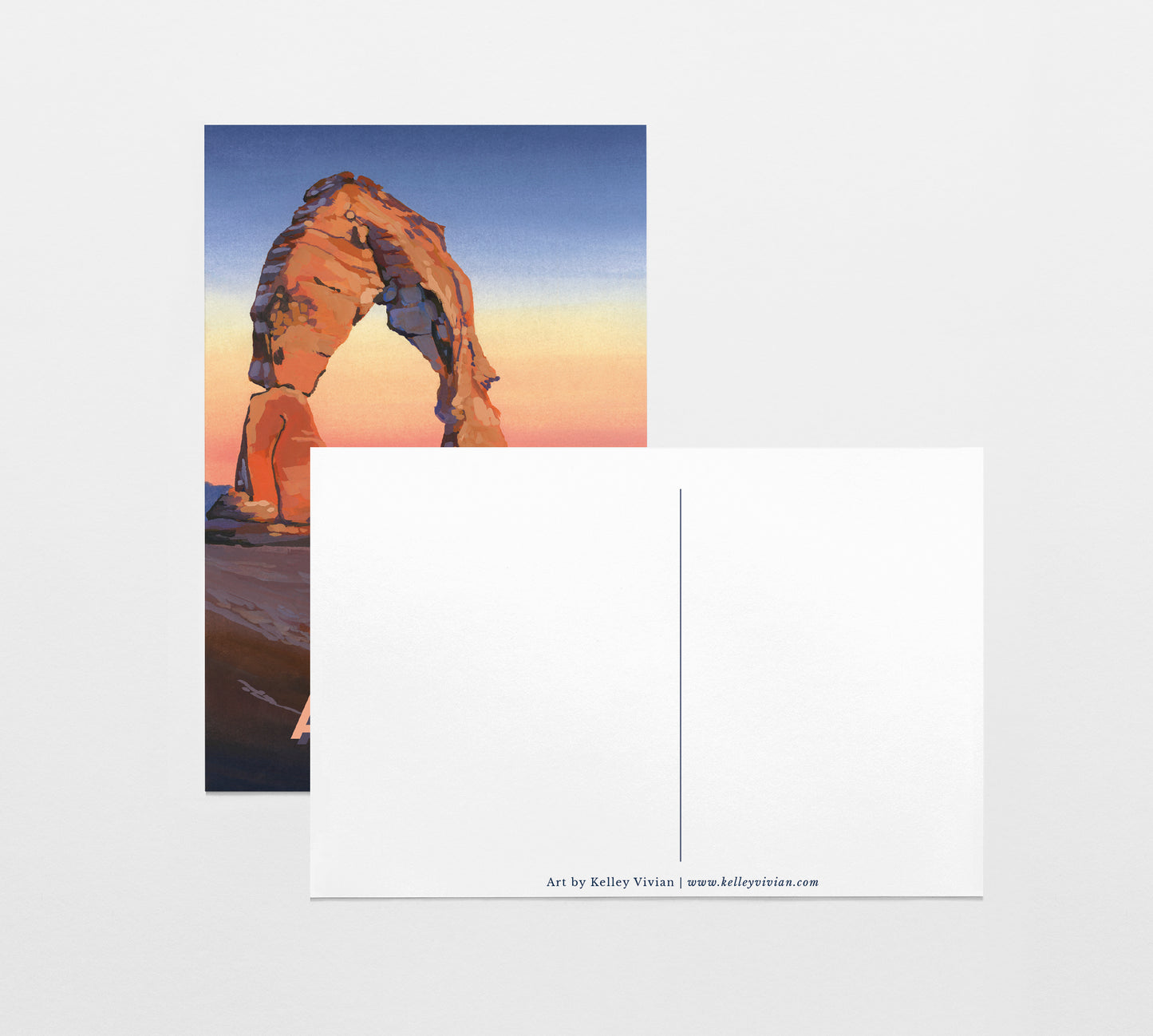 'Arches' National Park Travel Poster Postcard