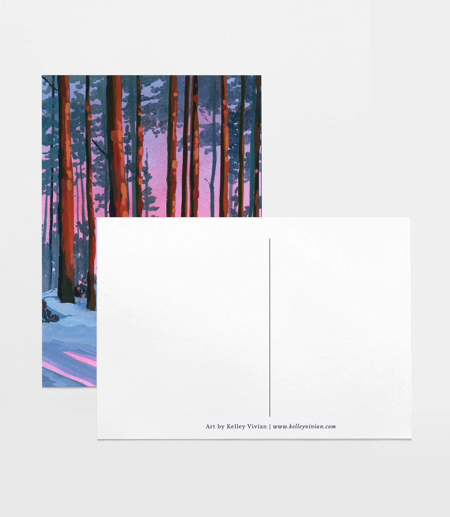 'Blazing Winter Sunset' Postcard