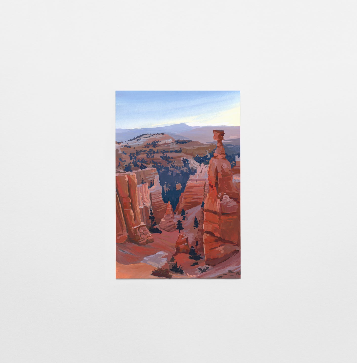 'Bryce Canyon' National Park Art Postcard