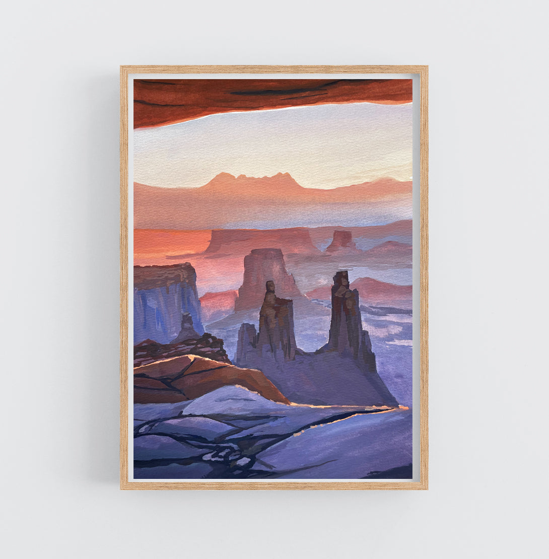 'Canyonlands' National Park Original Gouache Painting