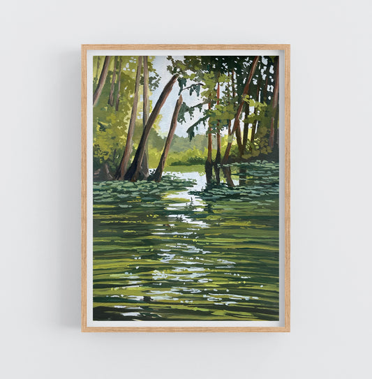 'Everglades' National Park Original Gouache Painting