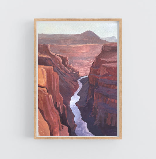 'Grand Canyon' National Park Original Gouache Painting