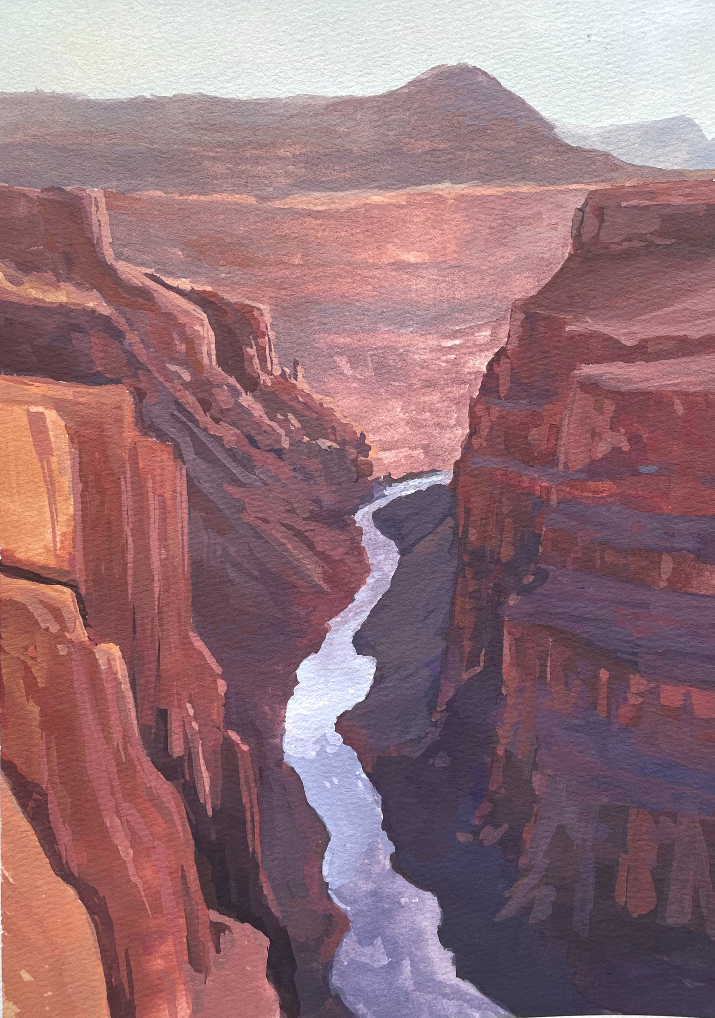 'Grand Canyon' National Park Original Gouache Painting