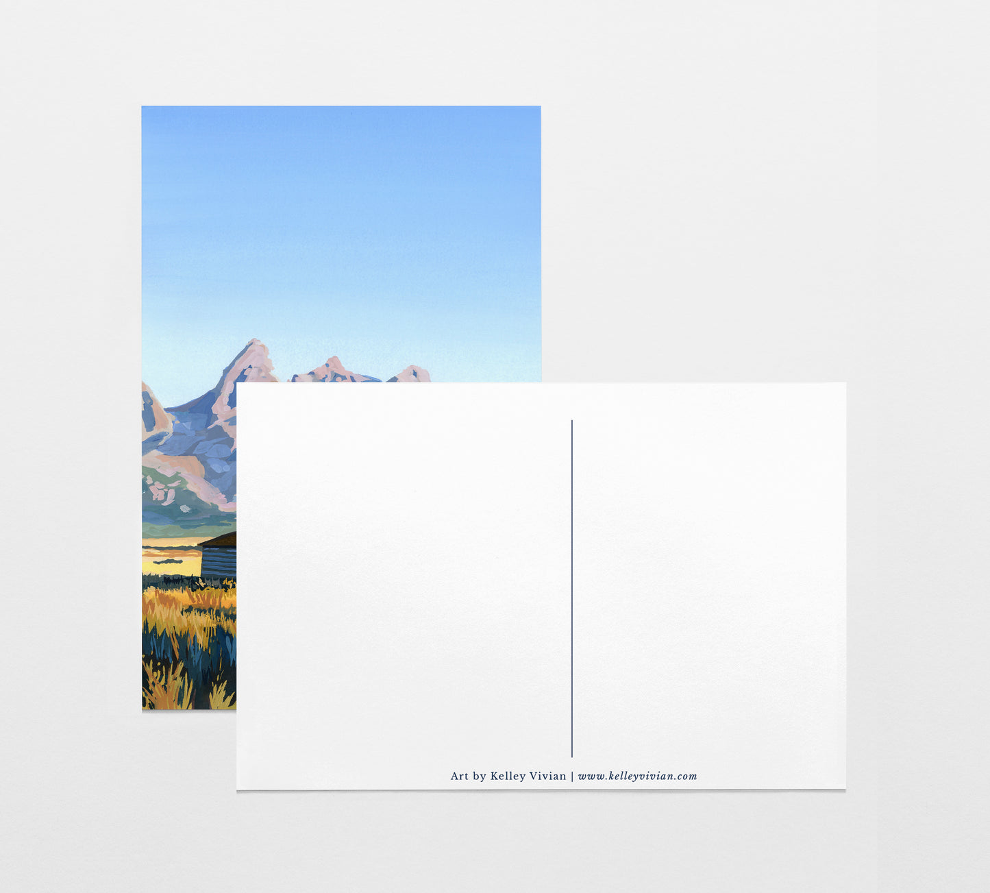 'Grand Teton' National Park Art Postcard