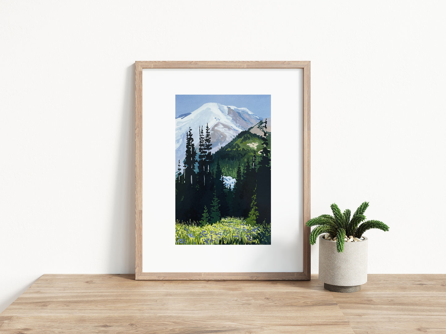 'Mount Rainier' National Park Art Print