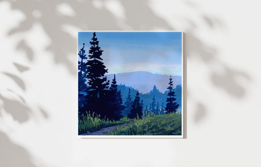 'Over the Hill' Art Print