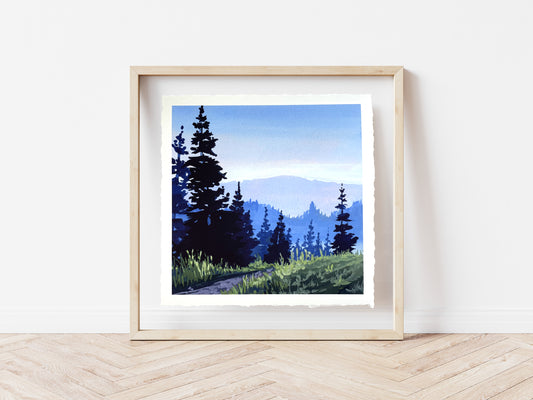 'Over the Hill' Fine Art Print