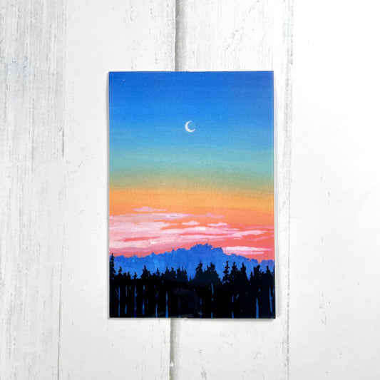 'Pastel Mountain Sunset' Sticker