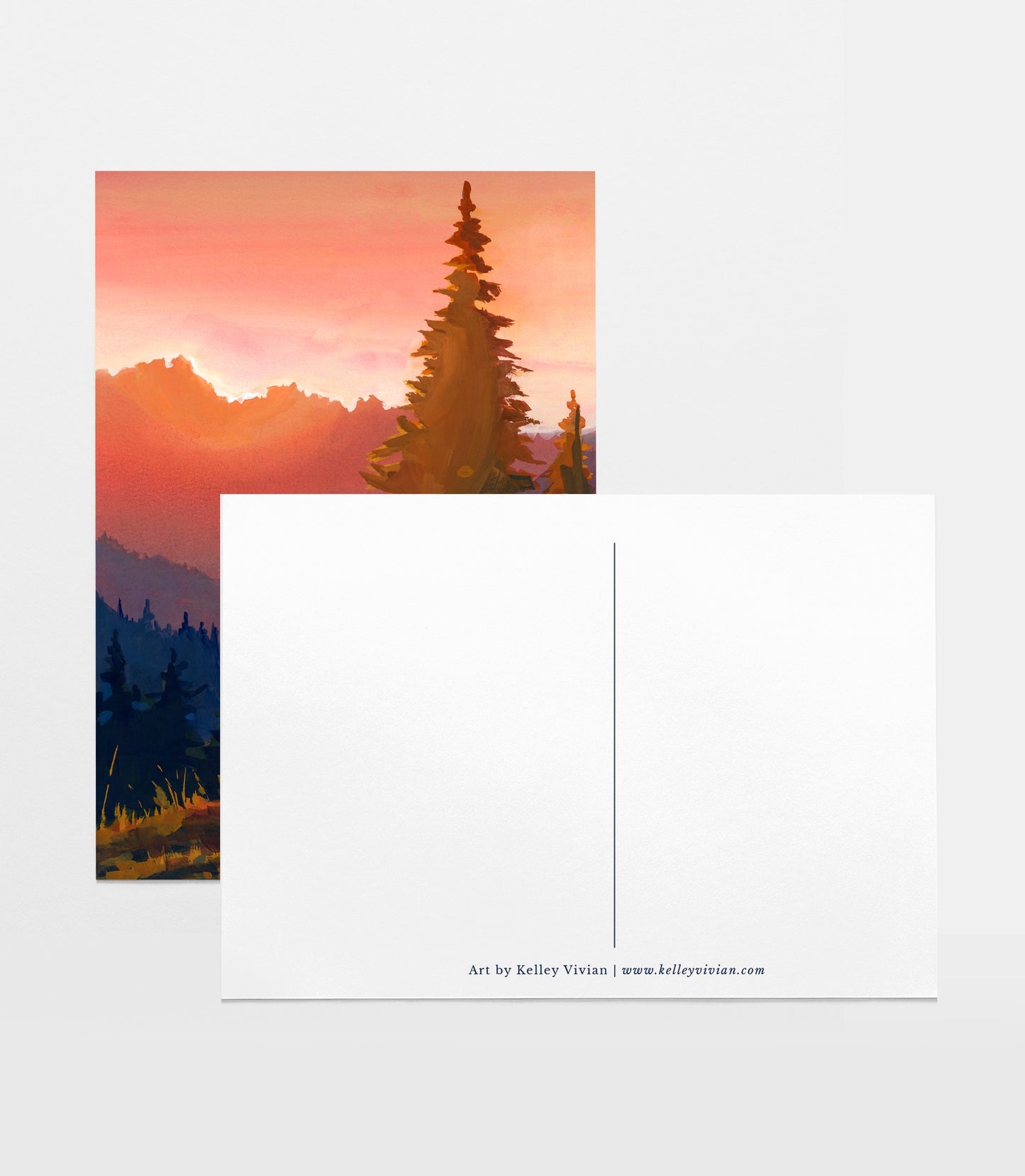 'Radiant Sunset Overlook' Postcard