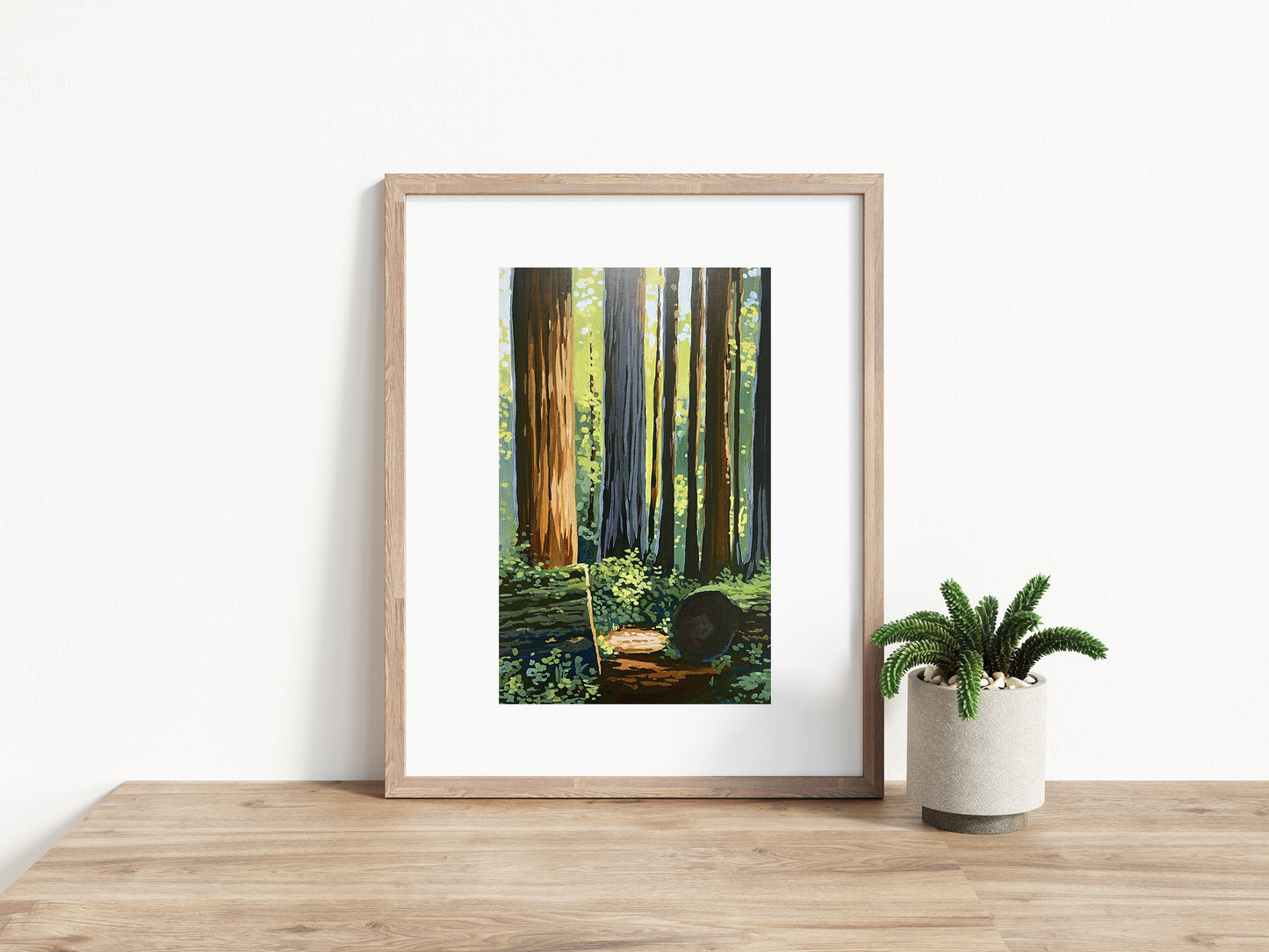 'Redwood' National Park Art Print