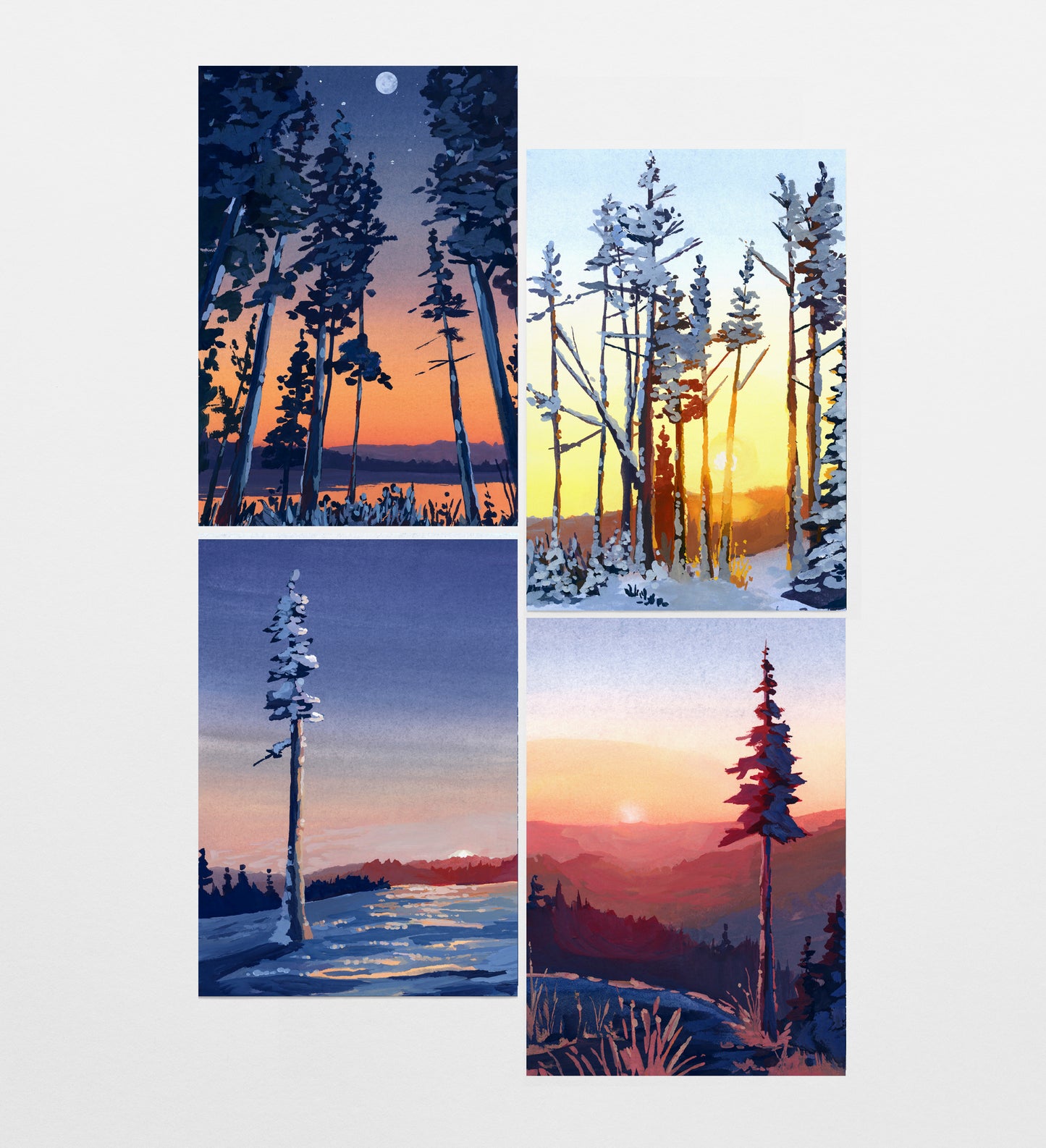 Tree Landscapes Postcard Pack