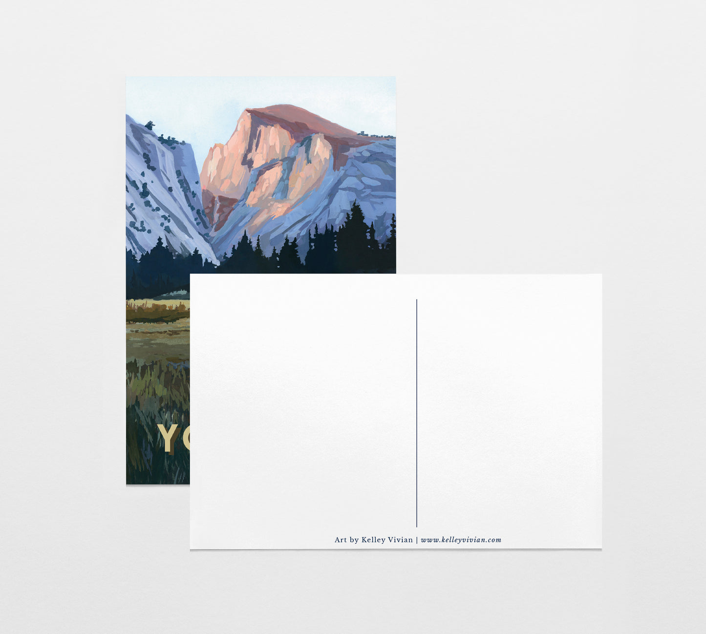 'Yosemite' National Park Travel Poster Postcard