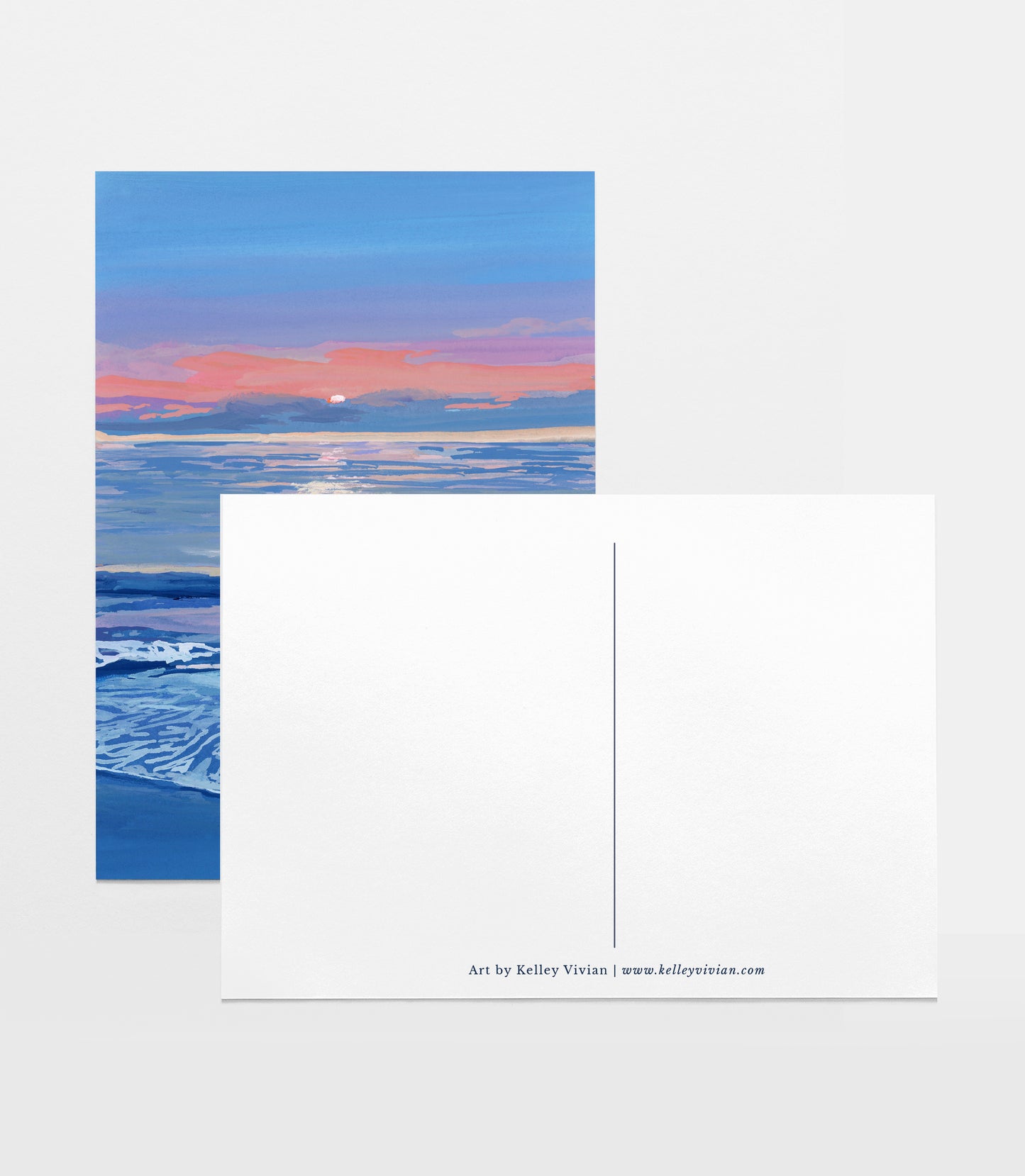 'Purple Sand Beach' Postcard